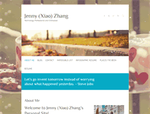 Tablet Screenshot of jennyxiaozhang.com